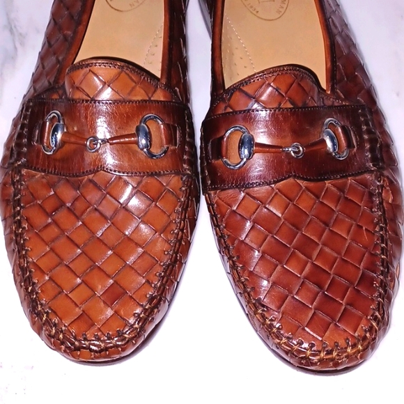 Bottega Veneta style MAUS & HOFFMAN Woven Bit Slip-Ons. Size 12 - Picture 4 of 7